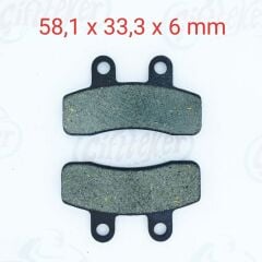 ÖN FREN DİSK BALATASI FA448 RMG RAPİD 50 LİFAN LF 125 İTALJET PİT JET 50-125