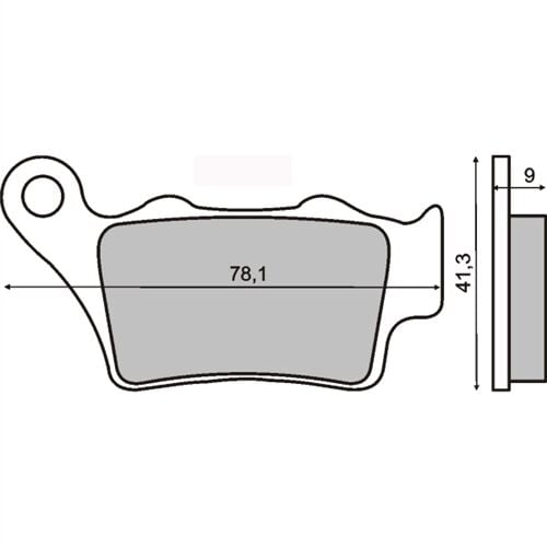 RMS ARKA DİSK BALATA PULSAR NS200 2014-2016/RS200/YP XMAX 250 2014-2015