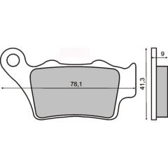 RMS ARKA DİSK BALATA PULSAR NS200 2014-2016/RS200/YP XMAX 250 2014-2015