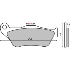 RMS ÖN DİSK BALATA YAMAHA XMAX 250 2005-2009