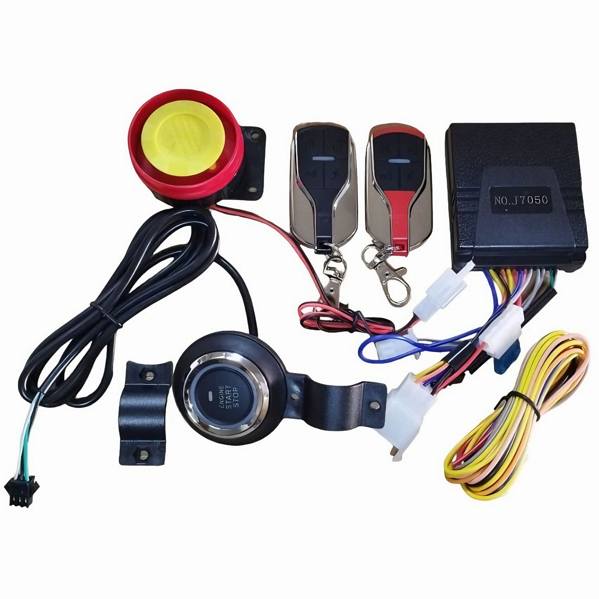 Motosiklet Alarm Seti Anahtarsız (Start - Stop) Uzaktan Çalıştırmalı