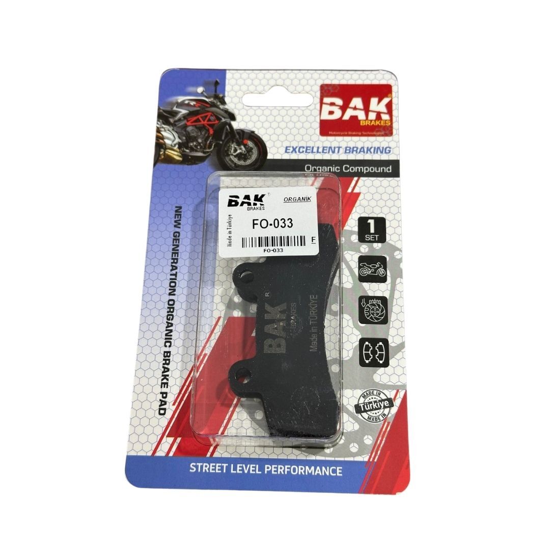 DİSK FREN BALATA ÖN ORGANİK BAK MOTOLUX CEO 110, MTX 125