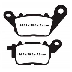 EBC YAMAHA NMAX125-155,DELIGHT 125 17-21,TRİCİTY 300 ÖN FREN DİSK BALATASI