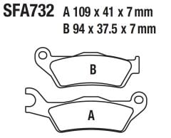 HERO DASH 125i ÖN FREN DİSK BALATASI SFA732 (2022-23)