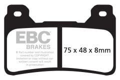 HONDA CBR600RR/1000RR 05-16,CB1000 09-15 , VFR800F 14-18 SINTER ÖN FREN BALATASI