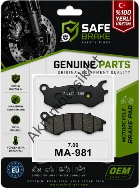 SAFE HONDA PCX ÖN FREN BALATASI