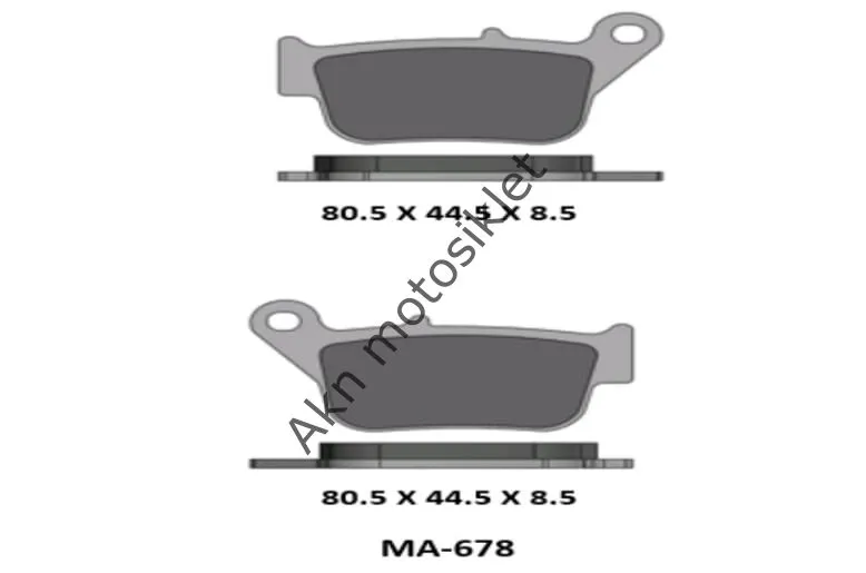 YARI SİNTERA X MAX 250  YP 250 ARKA DİSK BALATA