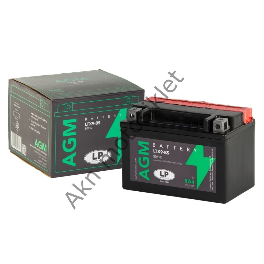 Akü Lp LTX9-BS Sulu Akü Bajaj Pulsar Ns200, Rs200, Dominar 250, 400, Ktm Duke