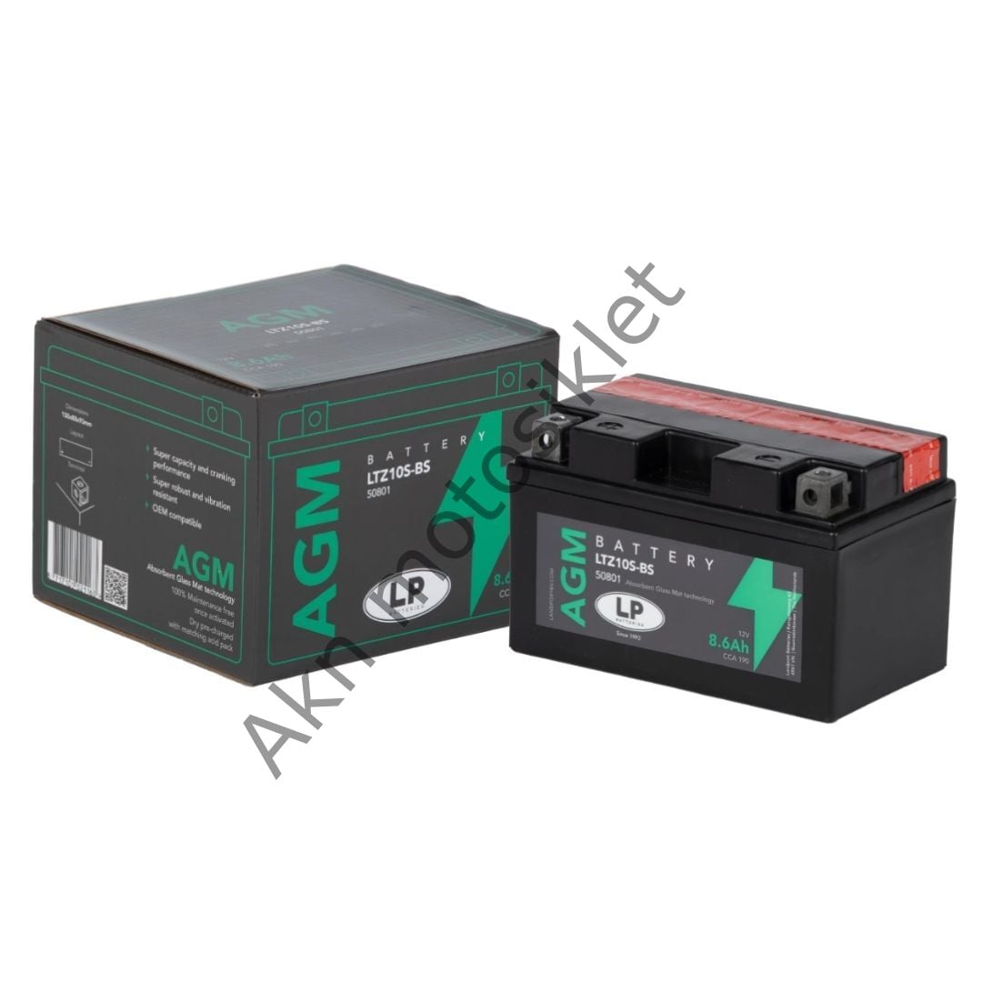 Akü Lp LTZ10S-BS Sulu Akü Honda Adv 350, Forza 250, Ktm Duke 690, Sym Jet X 125Yamaha Mt07, Mt09