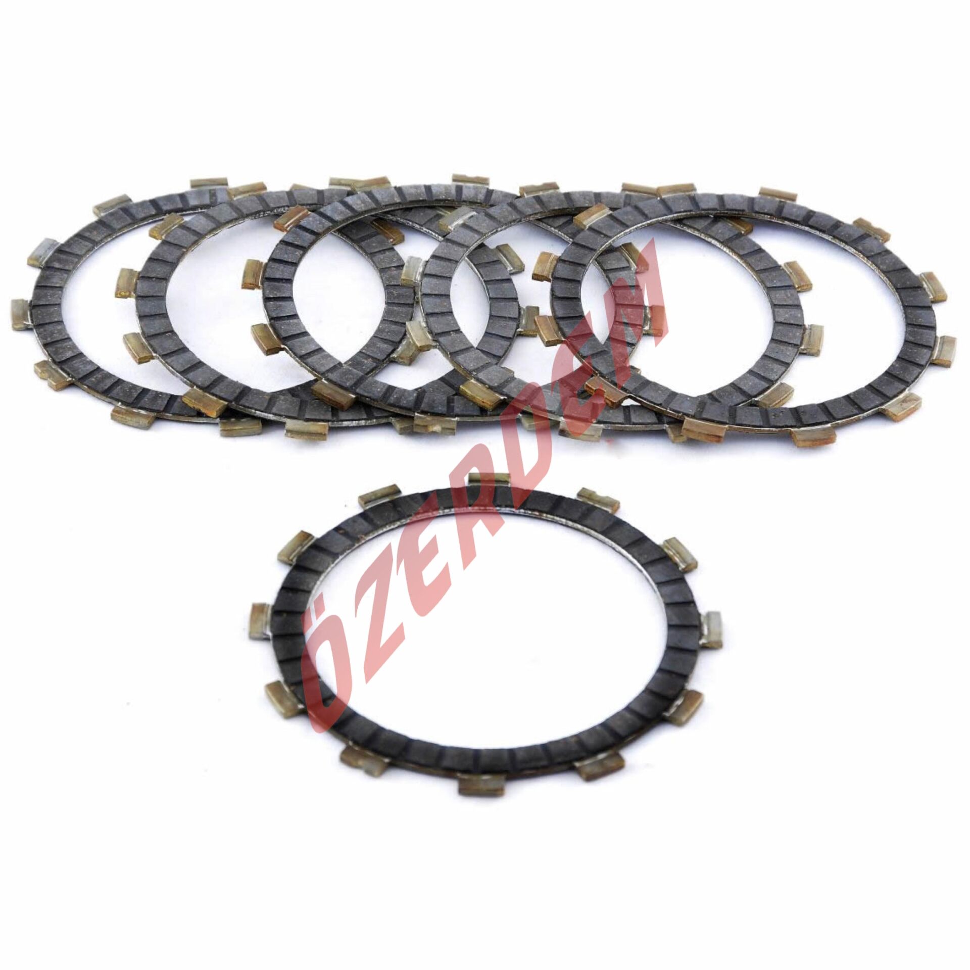 SUZUKİ GN125 RKS DEBRİYAJ BALATASI 5 Lİ 12 TIRNAK 96-114-127 mm