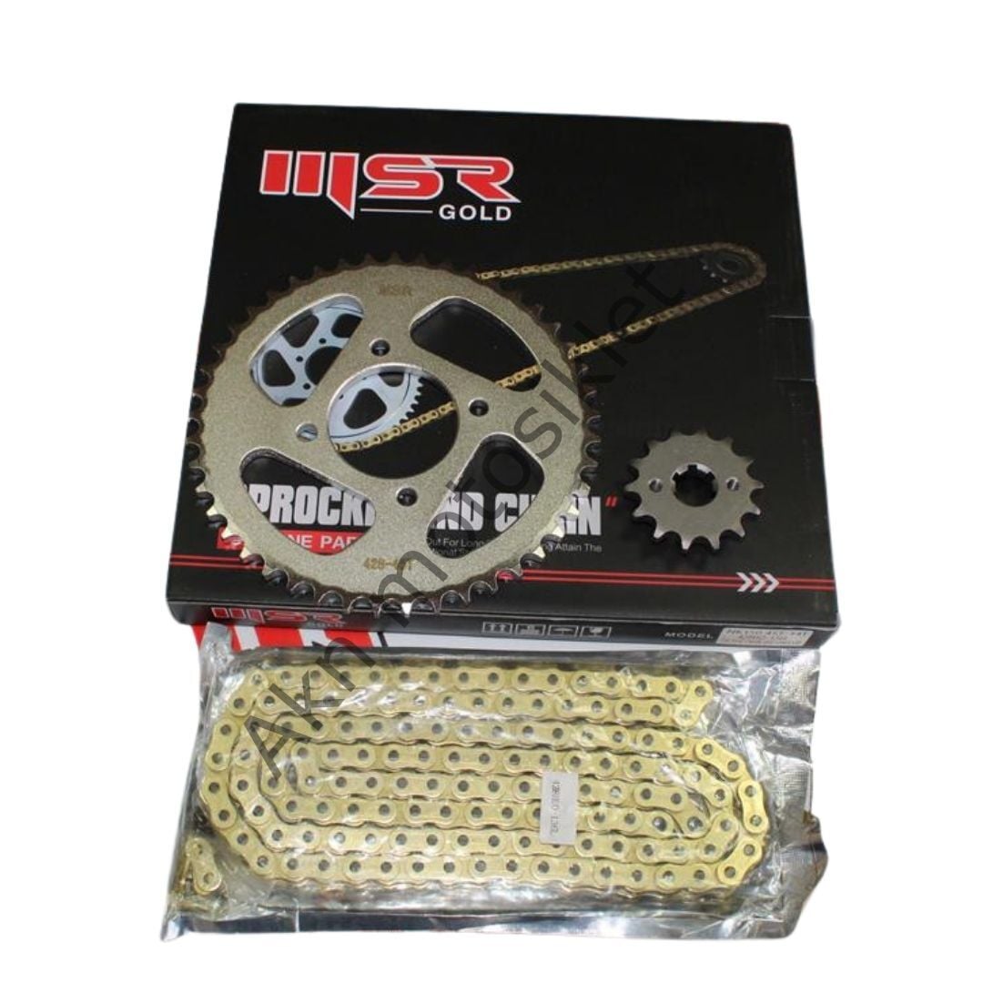 Cf Moto NK150 Zincir Dişli Seti Oringli Gold 14T-45T- 428HO - 136 Bakla