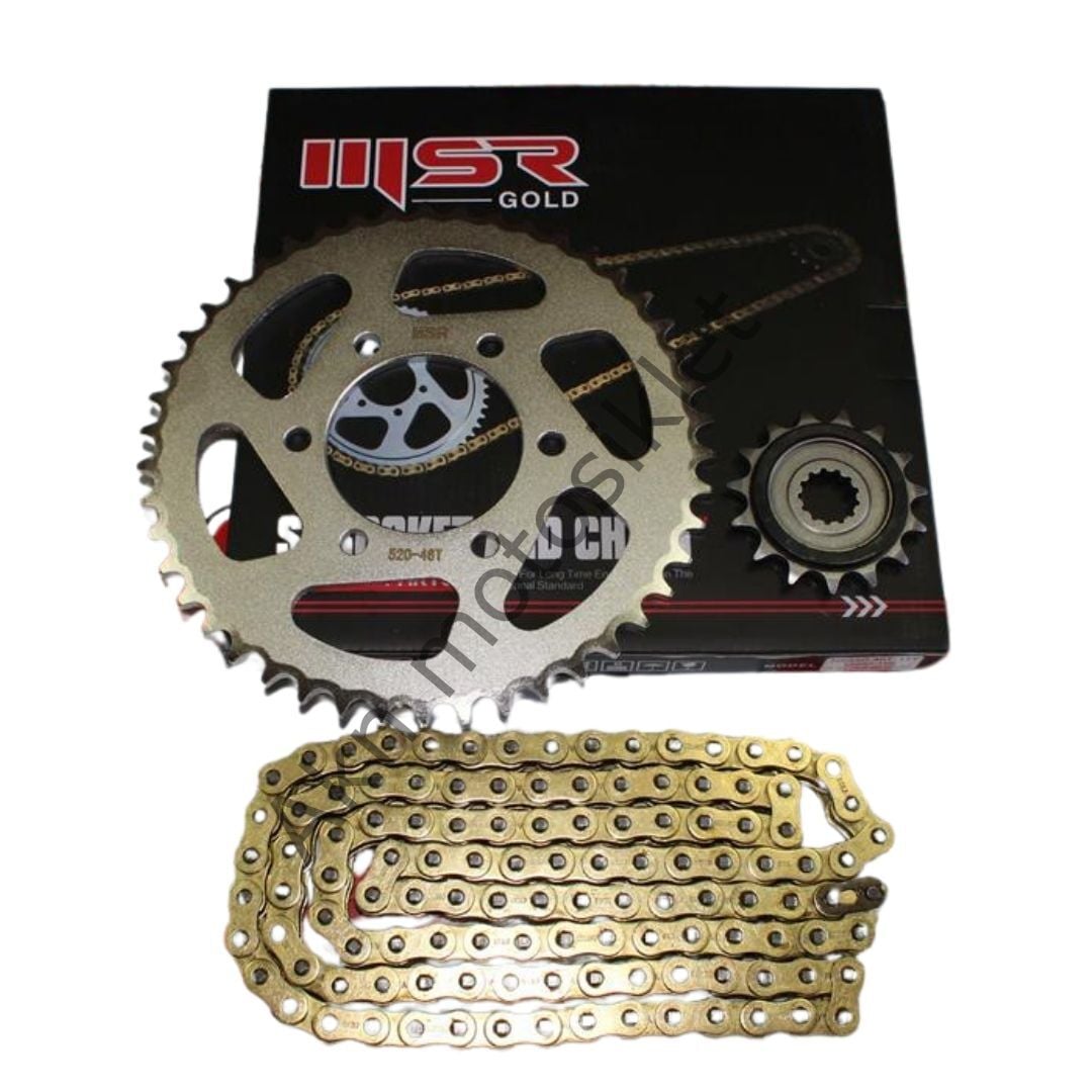 Cf Moto Nk650 Zincir Dişli Seti Oringli Gold 15T-46T- 520HO - 118 Bakla