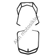 Hero Dash 110-125 Etraf Koruma Demiri Ön-Arka Takım