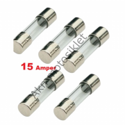 CAM SİGORTA 15 amp (100 adet)