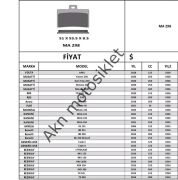 YARI SİNTER KANUNİ SEHA 125 BENELLİ 125 YUKİ 50VOLTA APX5 MONDİAL 125  CC UYUMLU MODELLER