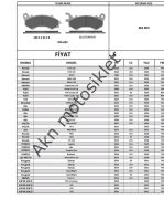 YARI SİNTER HONDA PCX 125-150 KANUNİ MATİ SEHA 125 ARORA CAPPİCİNO 125 VE ÇOĞU MOTORA UYUMLU ÖN DİSK BALATA