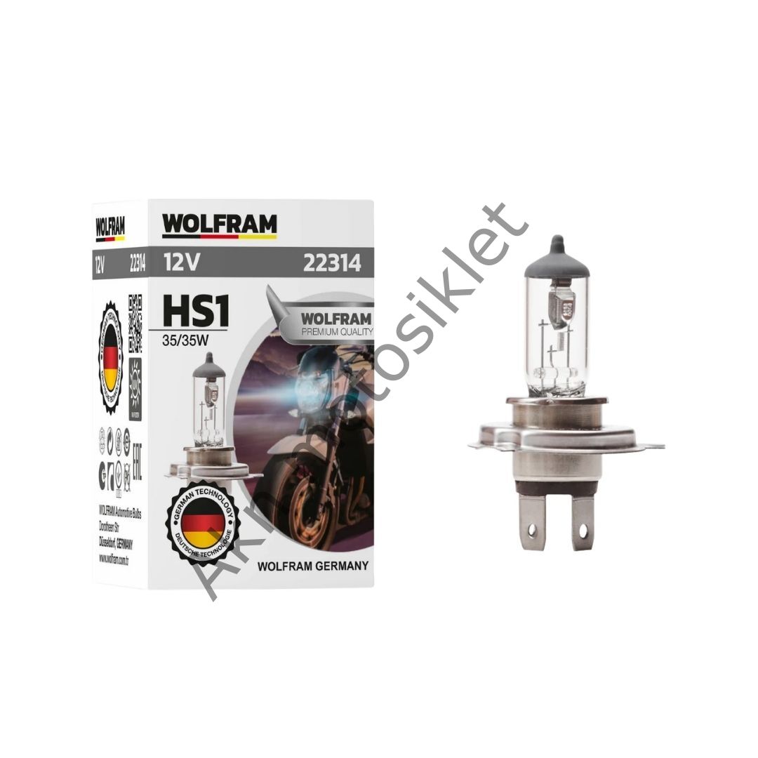 HS1 Ampul H4 Standart Işık Motosiklet 12V 35/35W Adet Wolfram