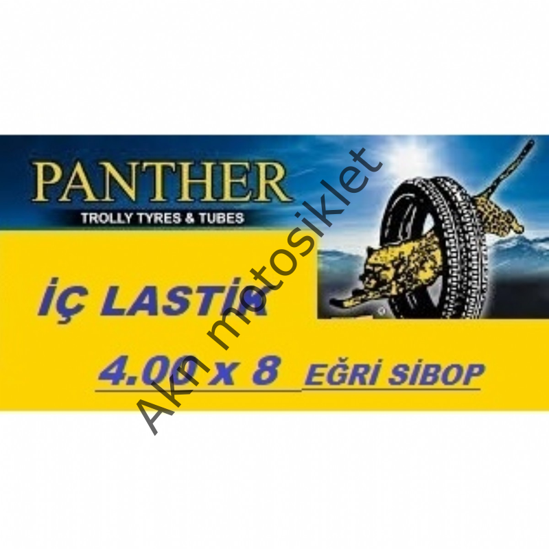 PANTHER ÇAPA MOTORLARI VE TÜREVLERİ İÇ LASTİK 400 X 8 EĞRİ SİBOP TR 87