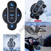 Motosiklet BT Kontrol Cihazı, Gidon Uzaktan Kumandası, Su Geçirmez, Çağrı/Müzik Kumandası, Sesli Asistan, Bisiklet, Elektrikli Bisiklet, Motosiklet İçin Medya Tuşlu Uzaktan Kumanda