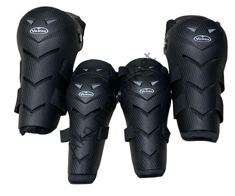 Motosiklet Dizlik + Dirseklik Koruma Mafsallı Takım Vemar VM-186
