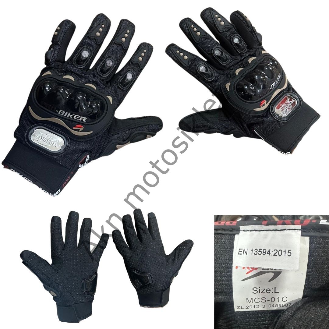 Motosiklet Eldiven Uzun Yazlık Probiker Belgeli