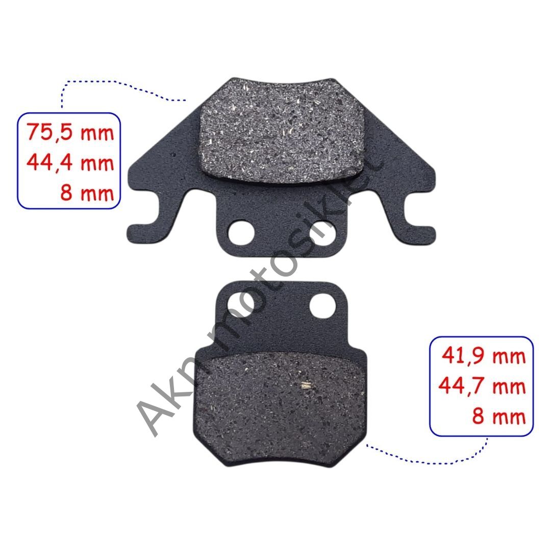 ÖN FREN DİSK BALATASI FA707 İTH RKS DES 125 MONDİAL PROSTREET 125