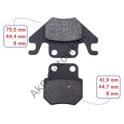 ÖN FREN DİSK BALATASI FA707 İTH RKS DES 125 MONDİAL PROSTREET 125