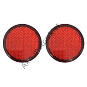 Reflektör Yuvarlak Kırmızı Set 2 Adet Vida:M6