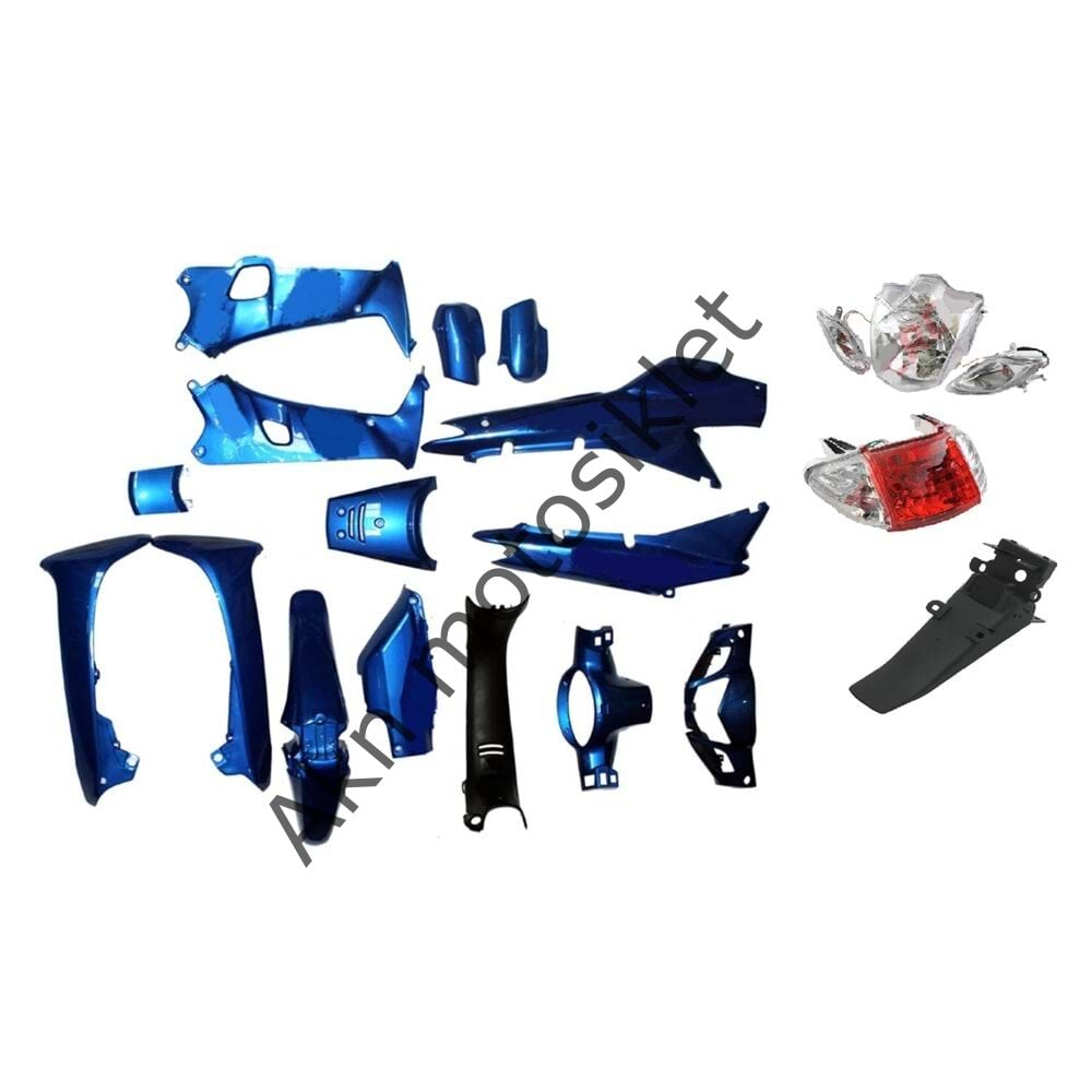 CUB KH 100 KAPORTA SETİ MAVİ ( FAR + STOP) DAHİL