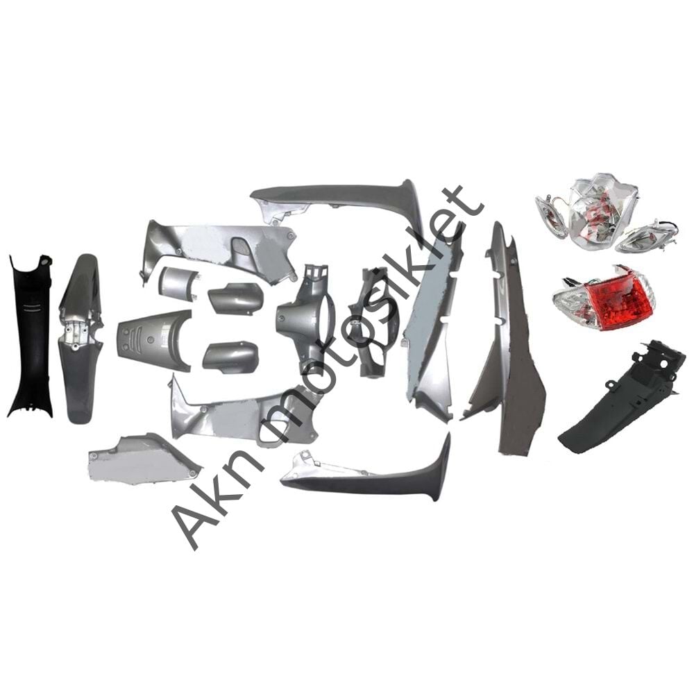 CUB KH 100 KAPORTA SETİ GRİ (FAR + STOP) DAHİL