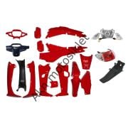 CUB LİFAN 110 KAPORTA SETİ KIRMIZI FAR - STOP DAHİL