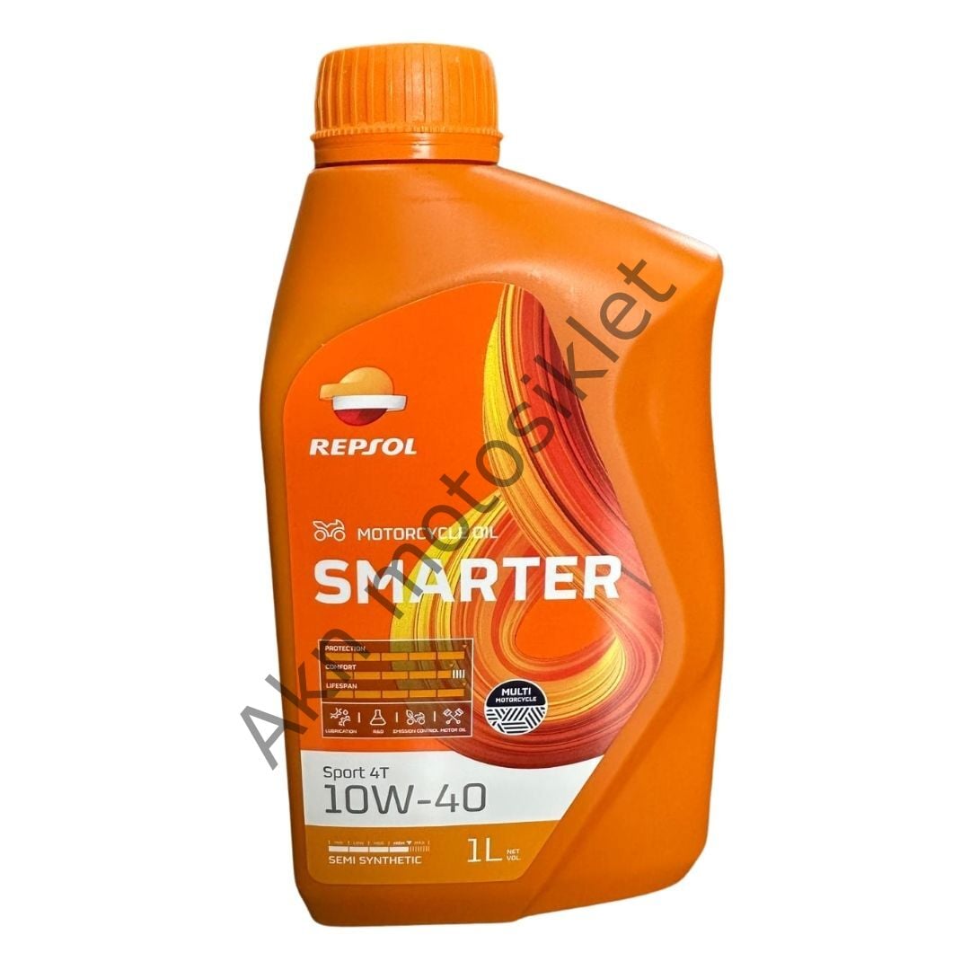 Repsol Smarter Motosiklet Yağı Semi Synthetic 4T 10W40 1Lt.