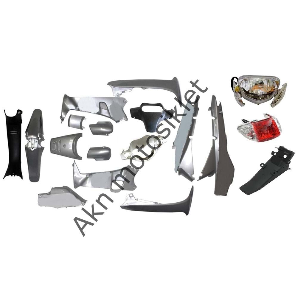 CUB 100 ÇELİK KAPORTA SETİ GRİ ( FAR + STOP ) DAHİL