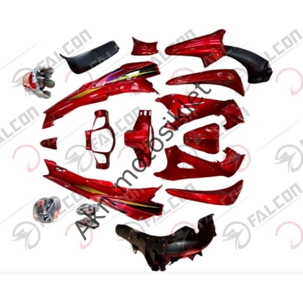MOTORAN TORRO KAPORTA SETİ KIRMIZI (FAR + STOP) DAHİL