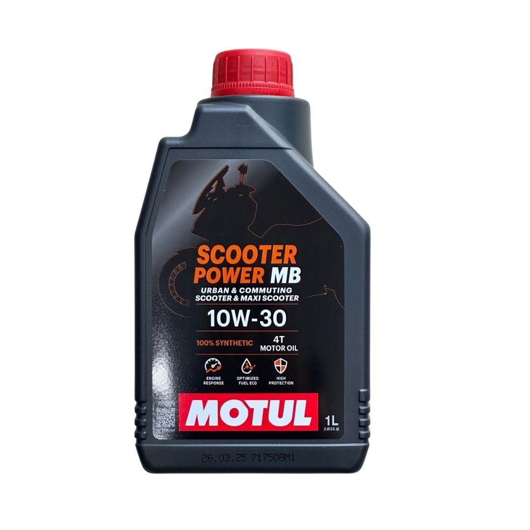Motul Scooter Power 4T Motosiklet Yağı 10W30 MB 1Lt (Honda Pcx 2025 Özel)