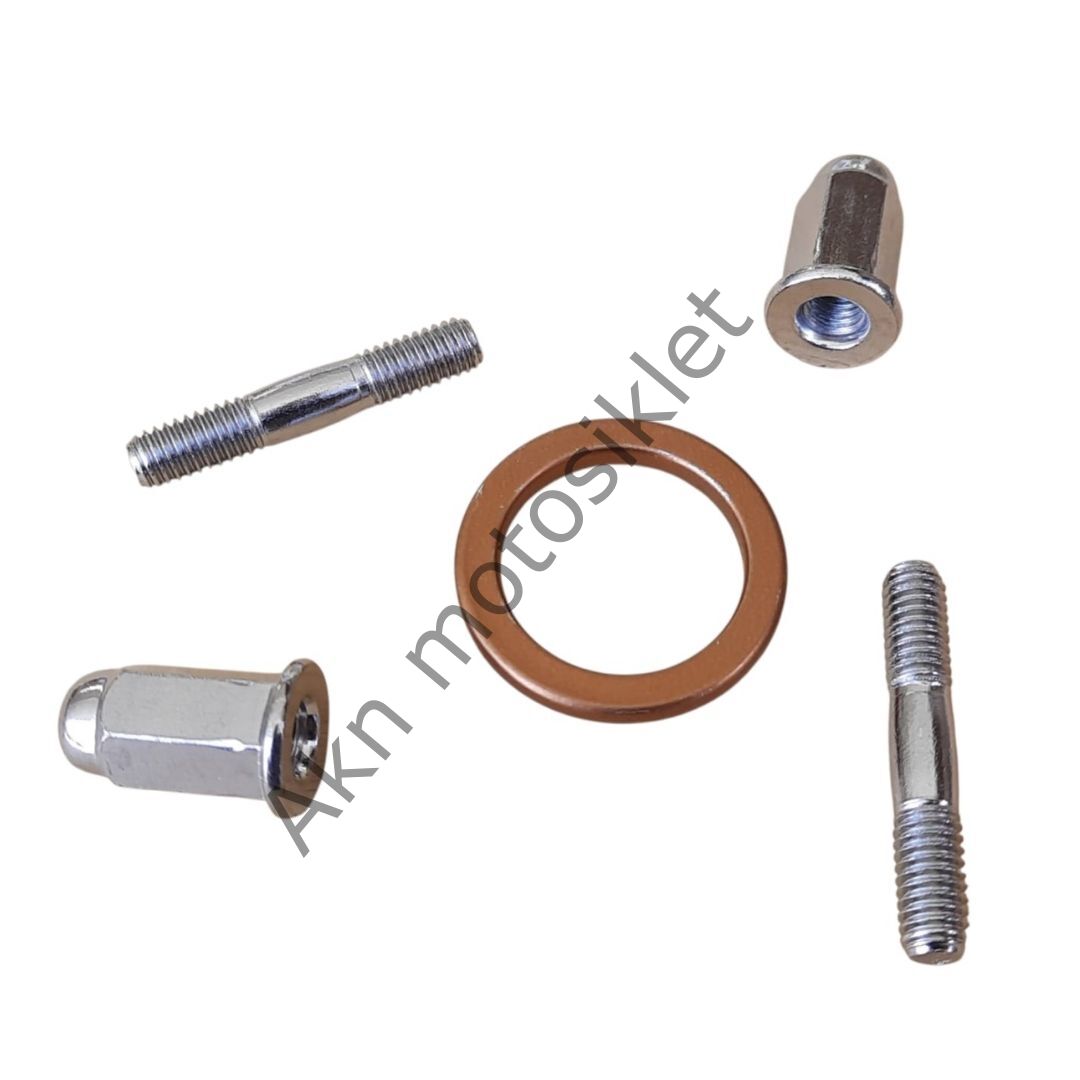 Scooter Egsoz Saplama Ve Somunu Set 5 Parça 21026