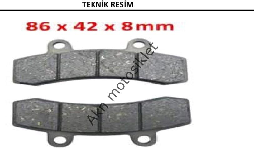 YARI SİNTER MOTOLÜX 125 CEO110 125-ROSSİ RS PANZER 125 RMG C MAX 155 FALCON GUPPI 110 ÖN DİSK BALATA