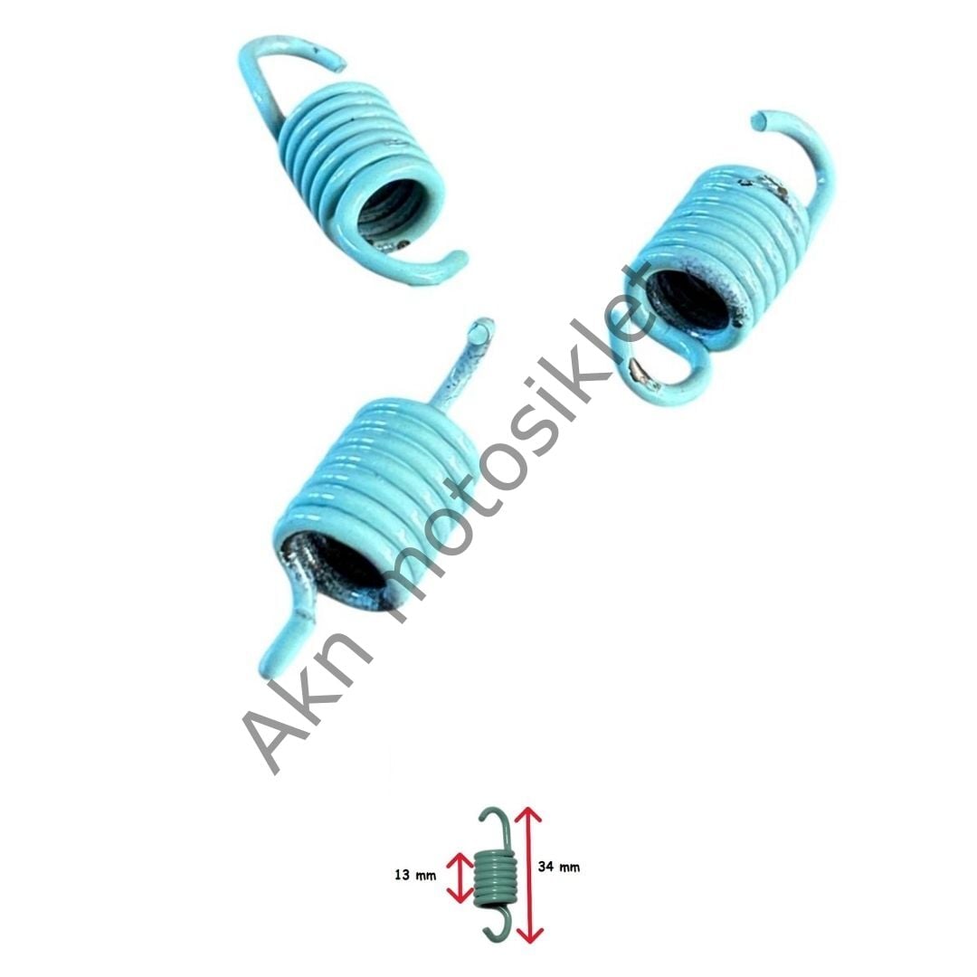 Speed Up 3'Lü Scooter 1750 Rpm Turkuaz Performans Debriyaj Balata Yayı