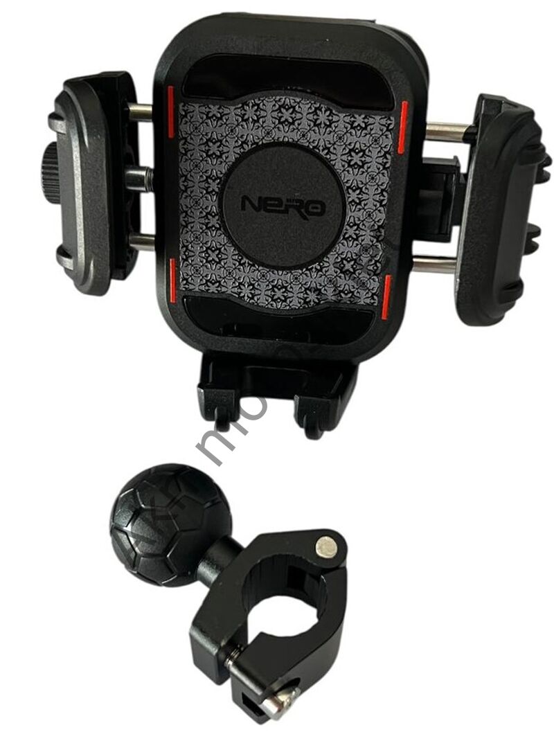 Telefon Tutucu Ayna Bağlantılı Yandan Kilitlemeli Titreşim Modullu NERO - (909) (NR-MH003)