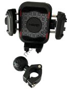 Telefon Tutucu Ayna Bağlantılı Yandan Kilitlemeli Titreşim Modullu NERO - (909) (NR-MH003)