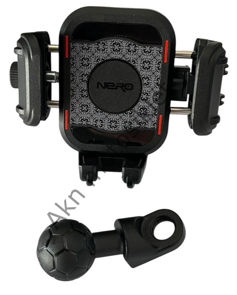 Telefon Tutucu Ayna Bağlantılı Yandan Kilitlemi Titreşim Modüllü Nero (909) (NR-MH003)