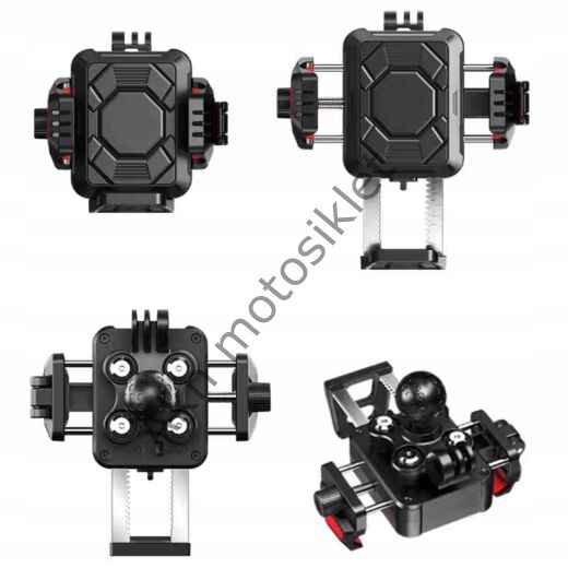 Telefon Tutucu Lüx Titreşim Modüllü Klipsli Ayna ve Gidon Bağlantılı BST33