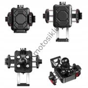 Telefon Tutucu Lüx Titreşim Modüllü Klipsli Ayna ve Gidon Bağlantılı BST33