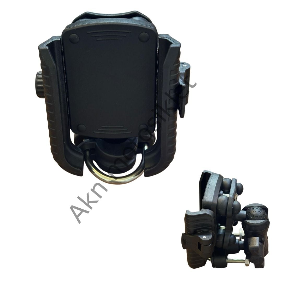 Telefon Tutucu Nero Model 2, Gidon Bağlantılı, Yandan Kilitli, Titreşim Modüllü