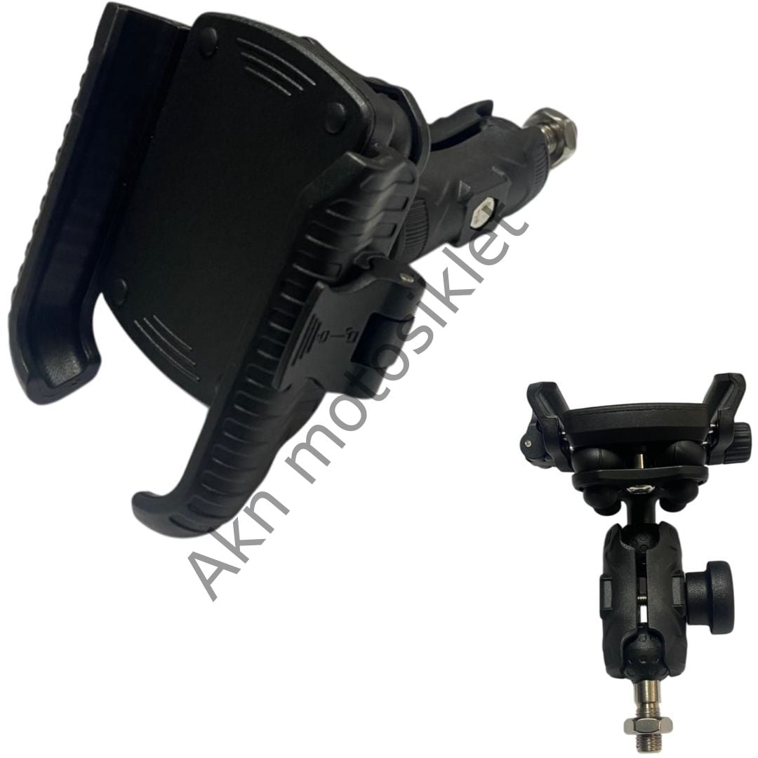 Telefon Tutucu Nero, Model 2, Kütük Bağlantılı Yandan Kilitlemeli, Titreşim Modüllü