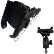 Telefon Tutucu Nero, Model 2, Kütük Bağlantılı Yandan Kilitlemeli, Titreşim Modüllü