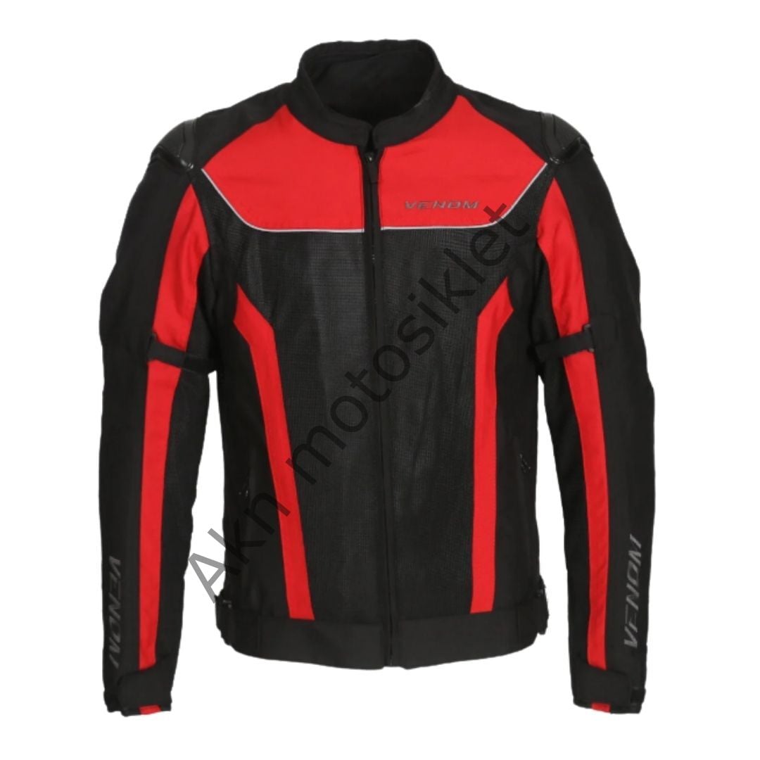 Venom Raptor Motosiklet Montu Hörgüçlü 4 Mevsim XL Beden Kırmızı Siyah