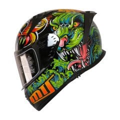 MTS M-801 SNAKE Full Face Kask AZURE