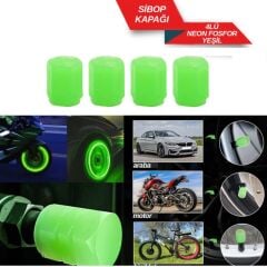 FOSFORLU SİBOP KAPAĞI 4'LÜ TAKIM YEŞİL