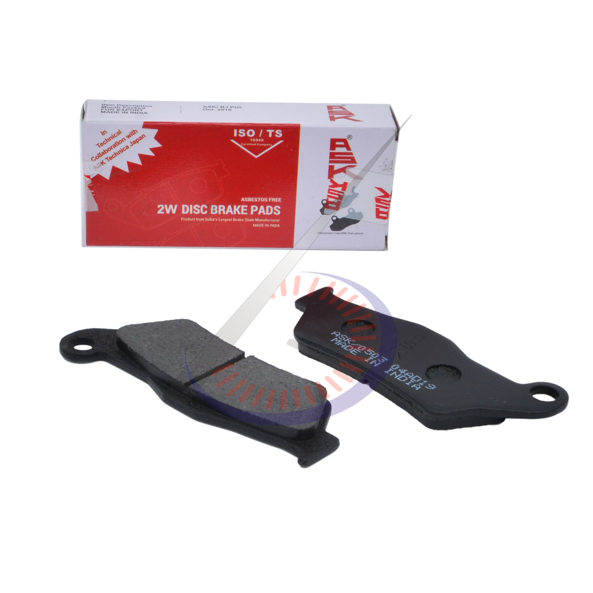 DİSK BALATA ÖN - BAJAJ DISCOVER - PULSAR NS 200 - RS 200 ASK